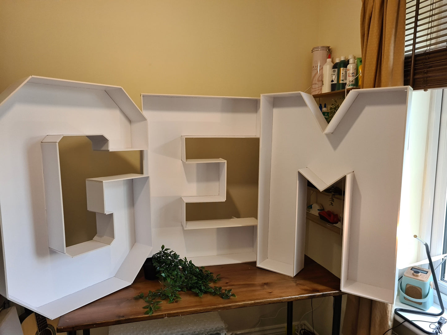 FoamBoard 86cm Numbers/Letters White with LED Lights, Light up numbers/letters, Giant light up numbers, partysign
