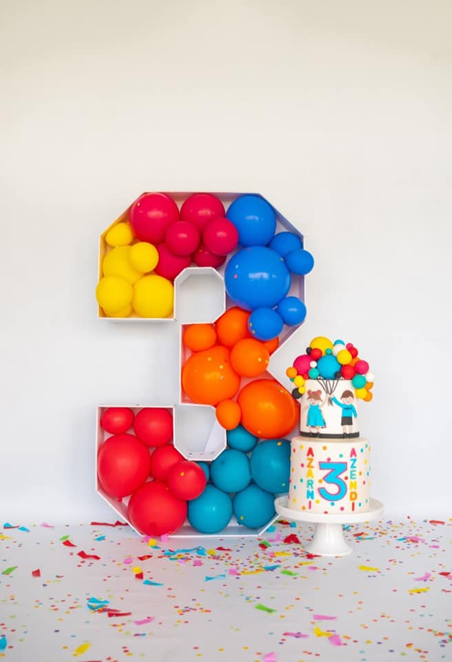 FoamBoard 86cm Numbers/Letters White with LED Lights, Light up numbers/letters, Giant light up numbers, partysign