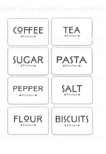 Elegant Pantry Labels: Simplify Your Kitchen Organization