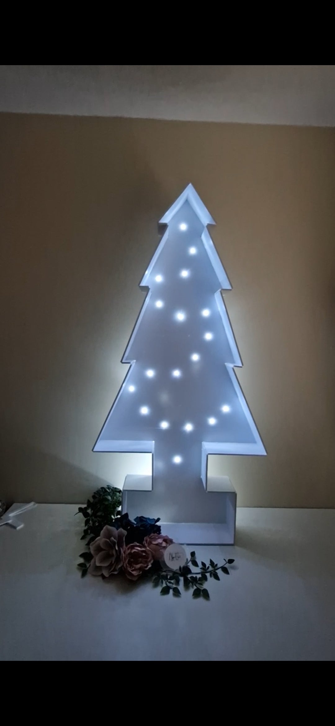 4ft Foamboard Led Light Up Christmas Tree Battery Operated